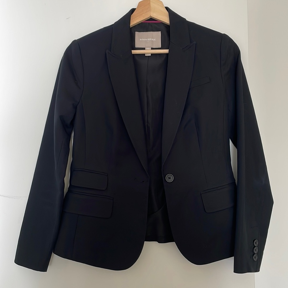 Banana Republic black blazer suit jacket
